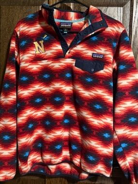 Patagonia Synchilla Fleece Pullover - Red, Blue, Cream